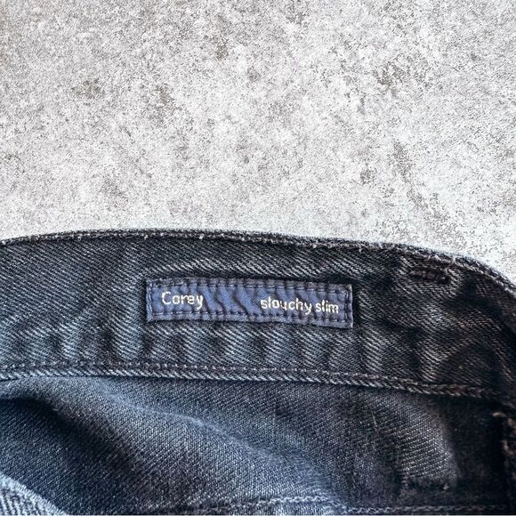 Citizens of Humanity Black Corey Slouchy Slim Distressed Jean Size 25 - Picture 6 of 9